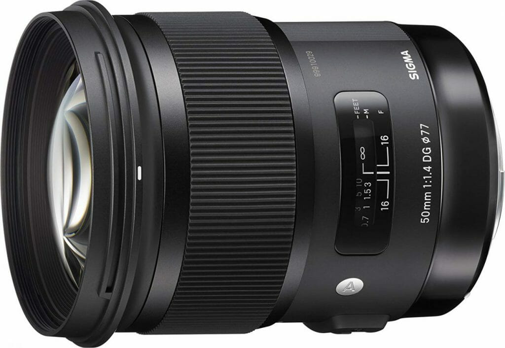 The Sigma 50mm F1.4 Art DG HSM lens for Nikon