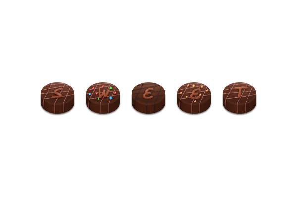 How to Create Chocolate Candies Text Effect in Photoshop 25