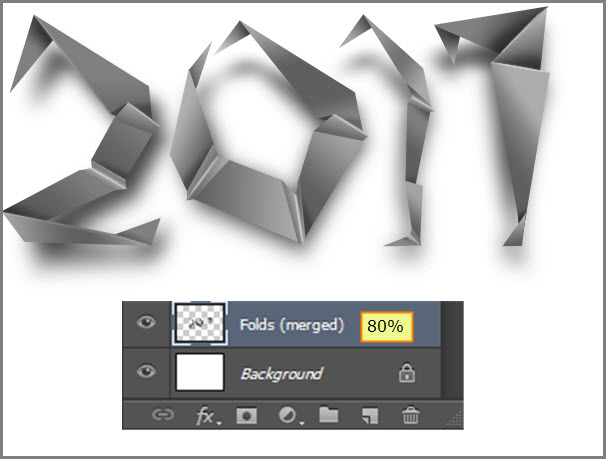Create an easy folded paper text effect in Photoshop 91