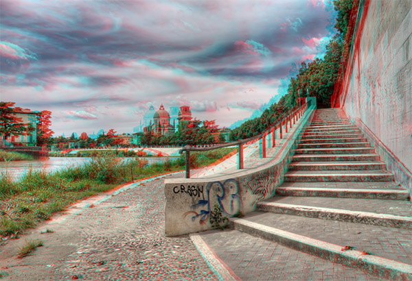 3D Anaglyph photograph