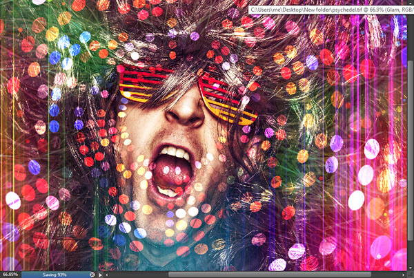 Create a crazy disco effect with Photoshop 9