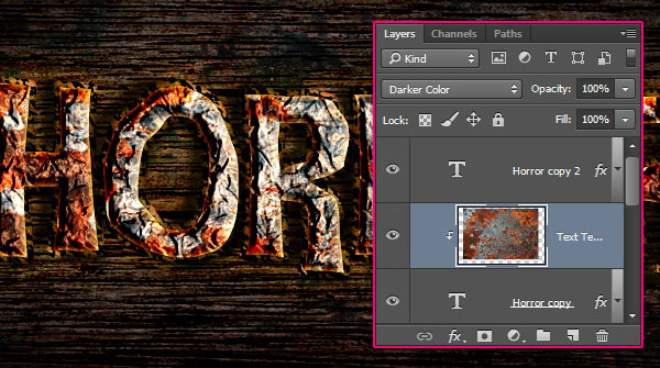 Create a Rusty Horror Text Effect 30