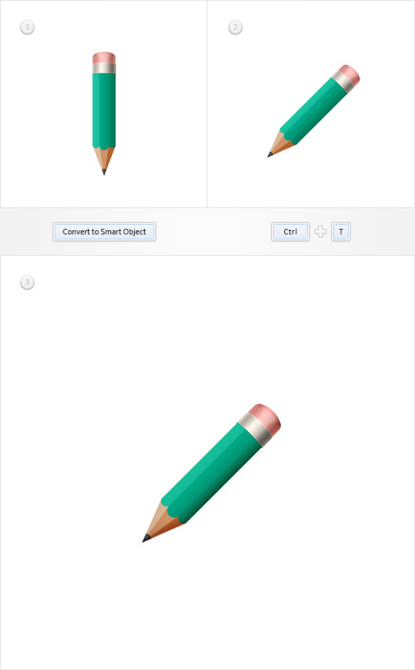 Create a Simple Pencil Icon in Adobe Photoshop 20