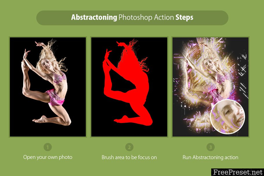 Abstractoning Photoshop Action 3329476