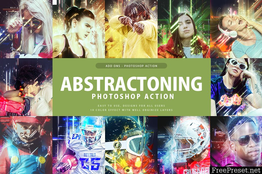 Abstractoning Photoshop Action 3329476