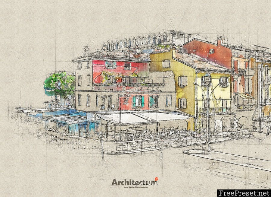 Architectum 3 - Archi Sketcher Photoshop Action XU679B