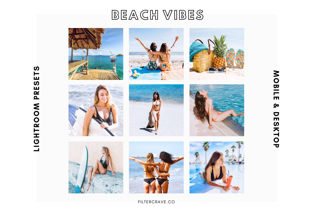 Beach Vibes Mobile Lightroom Presets 3597836