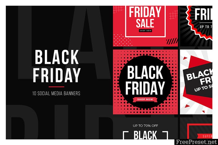 Black Friday Social Media Banners V3 [PSD]