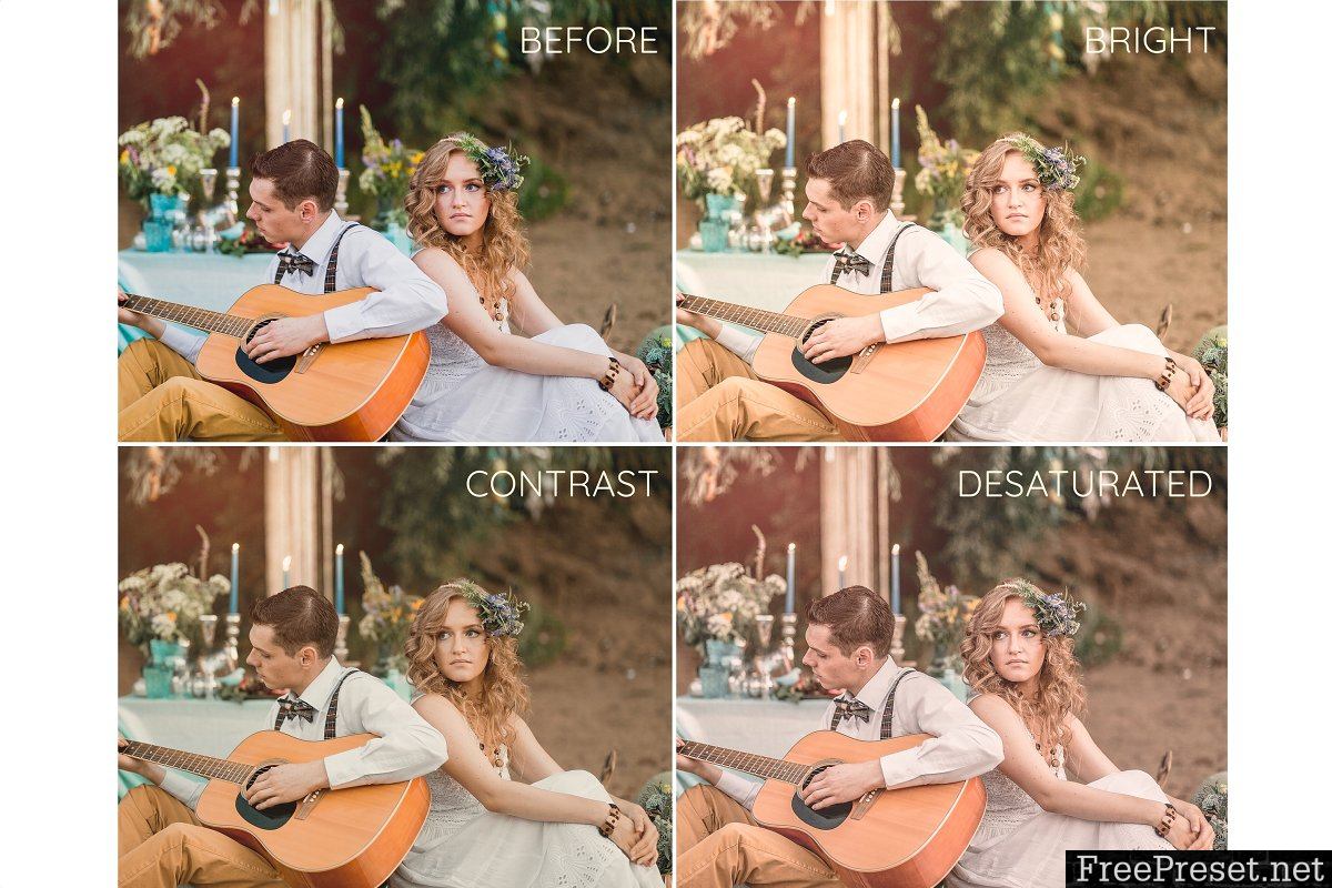 Boho wedding Lightroom presets 3749047