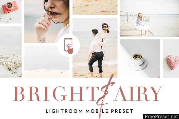 Bright and airy Lightroom Mobile Preset UVJEUQ