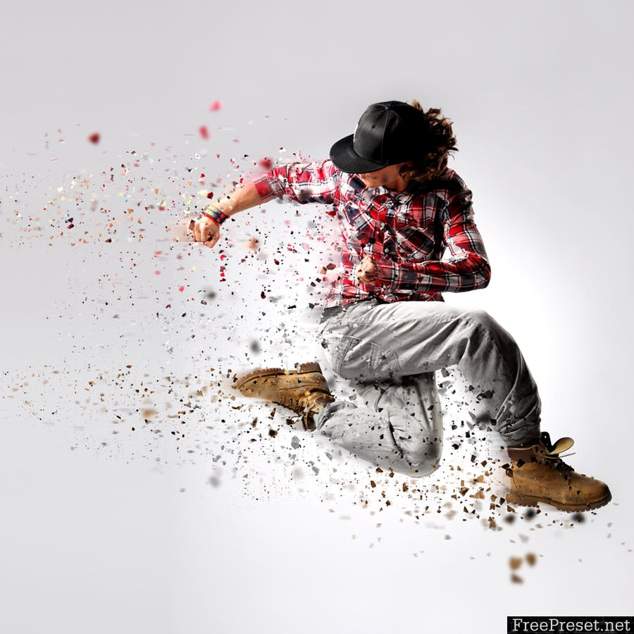 Elementum - Dispersion Photoshop Action 8867G9