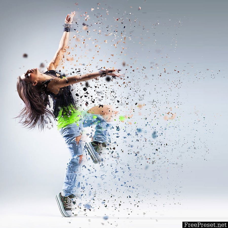 Elementum - Dispersion Photoshop Action 8867G9