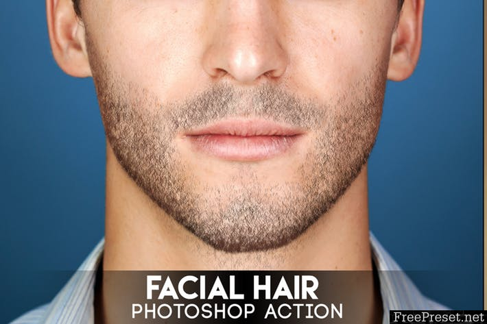 Facial Hair Photoshop Action MAVQR5