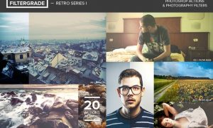 FilterGrade Retro Series I Photoshop Actions - ZWVVLK