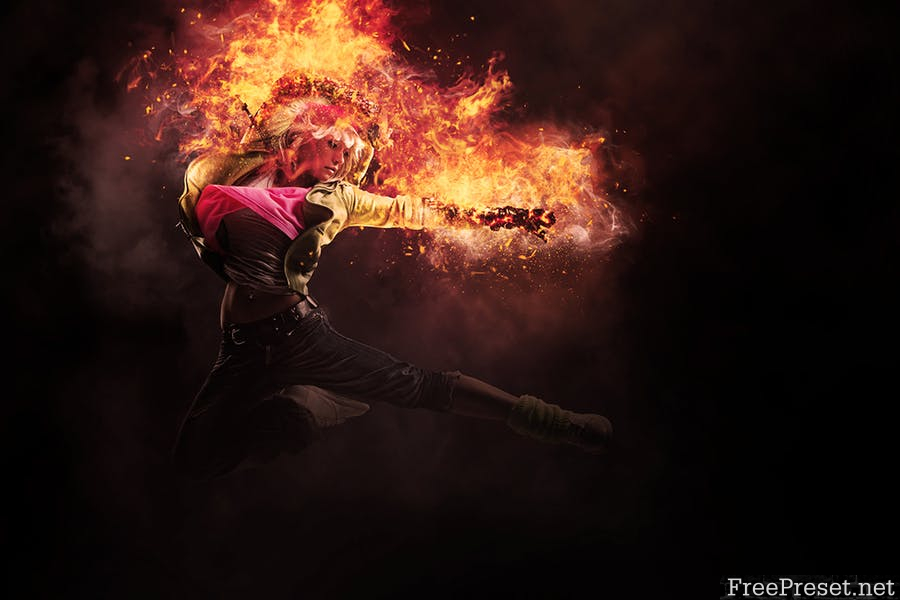 Fire Animation Photoshop Action