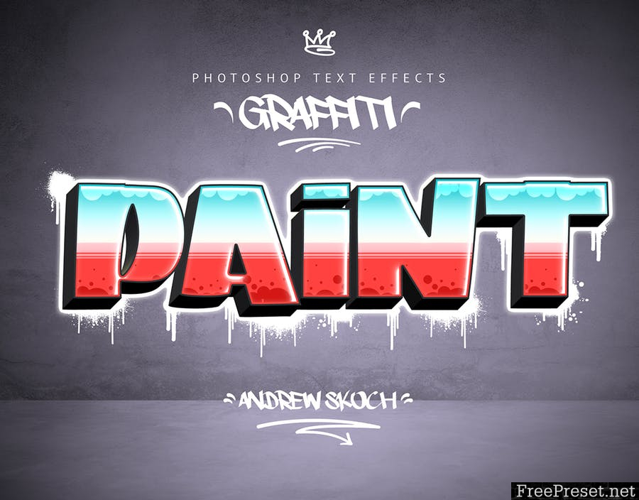 Graffiti Text Effects - 10 PSD