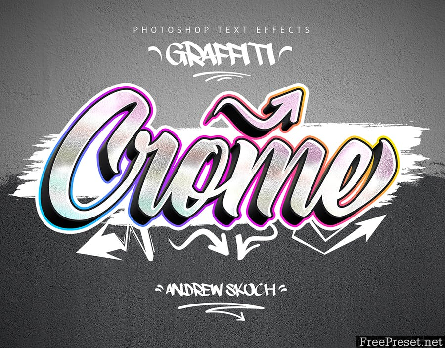 Graffiti Text Effects - 10 PSD