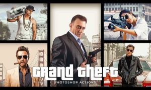 Grand Theft Photoshop Actions 8GG5W9
