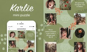 Instagram quotes puzzle template 3745796