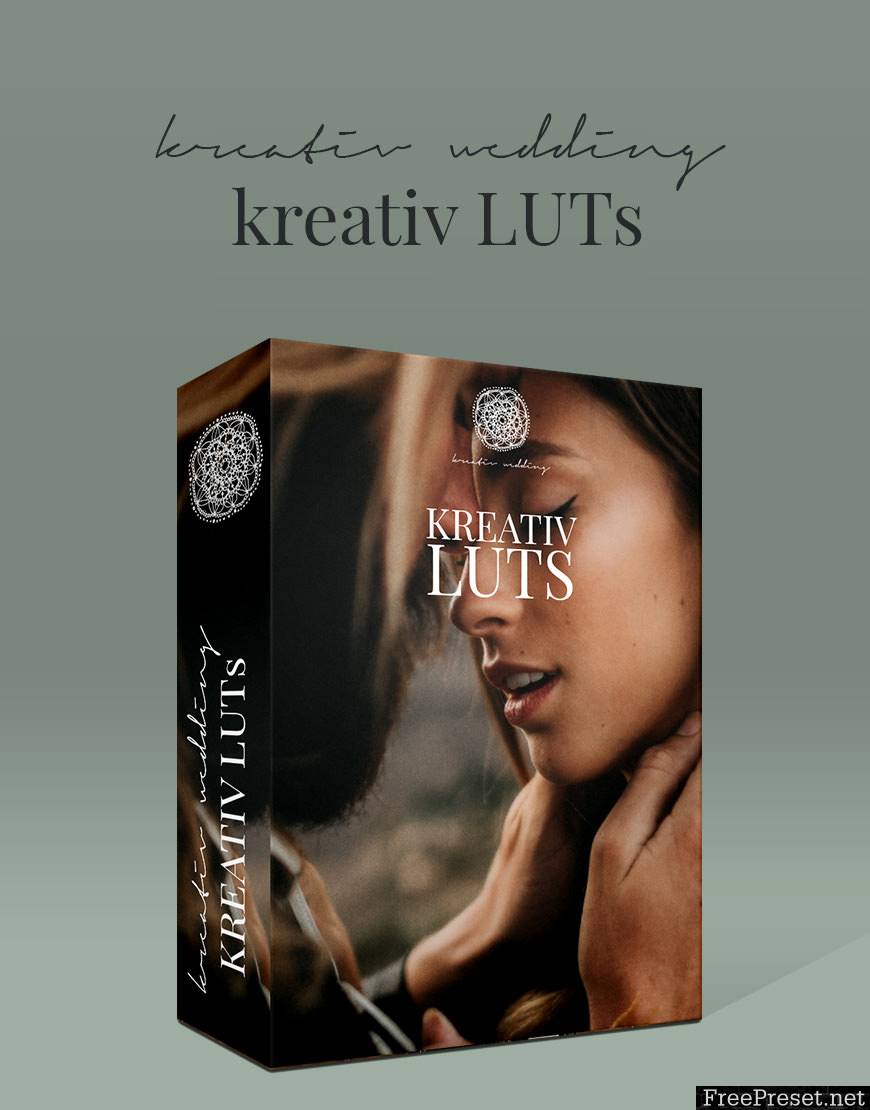 Kreativ Wedding LUTs Vol1 - Vol3 (Win/Mac)