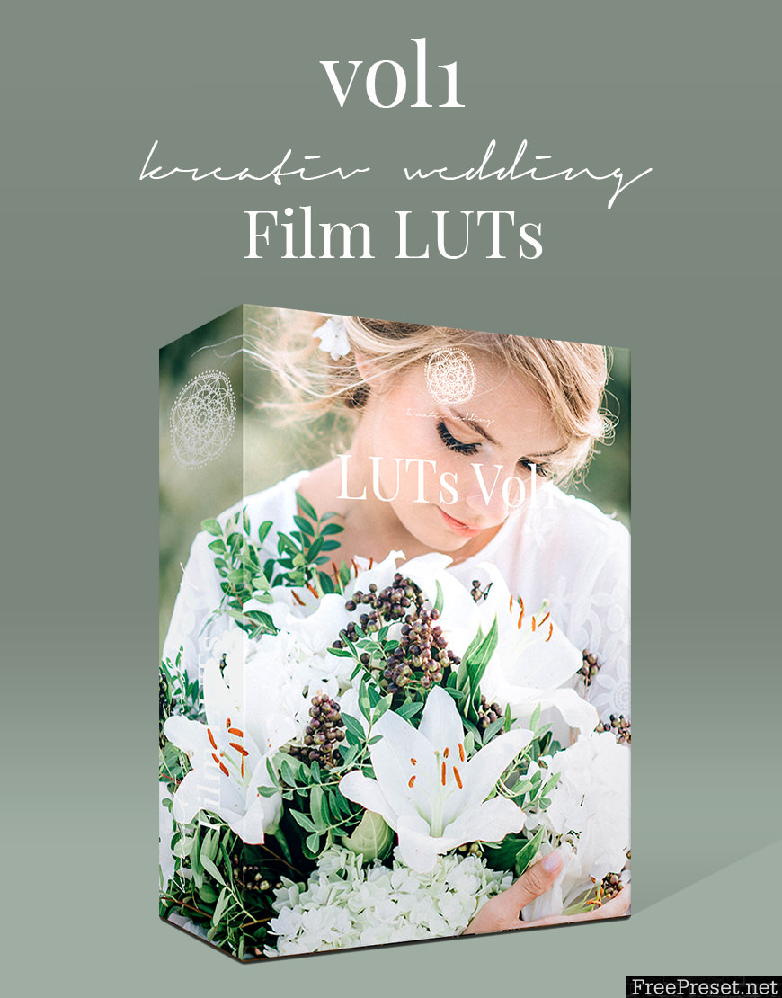 Kreativ Wedding LUTs Vol1 - Vol3 (Win/Mac)