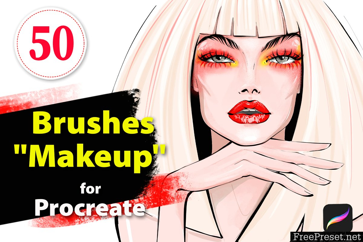 9 Make Up Brushes for Procreate