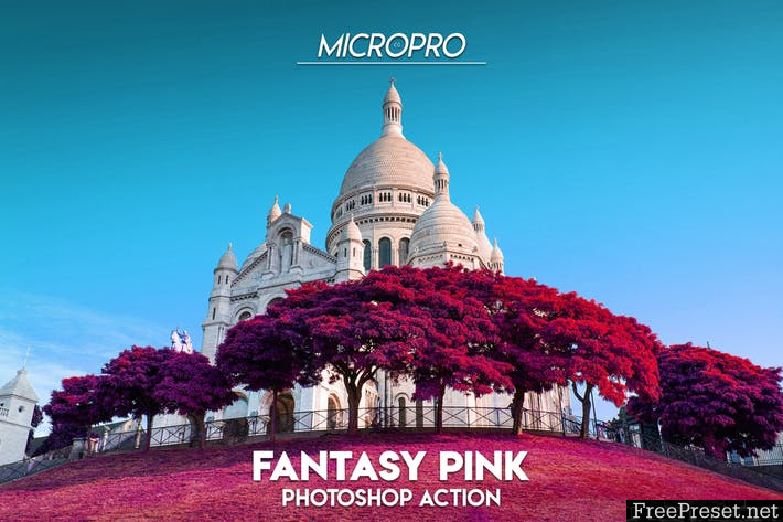 MicroPro Fantasy Pink Photoshop Action FQA3U2