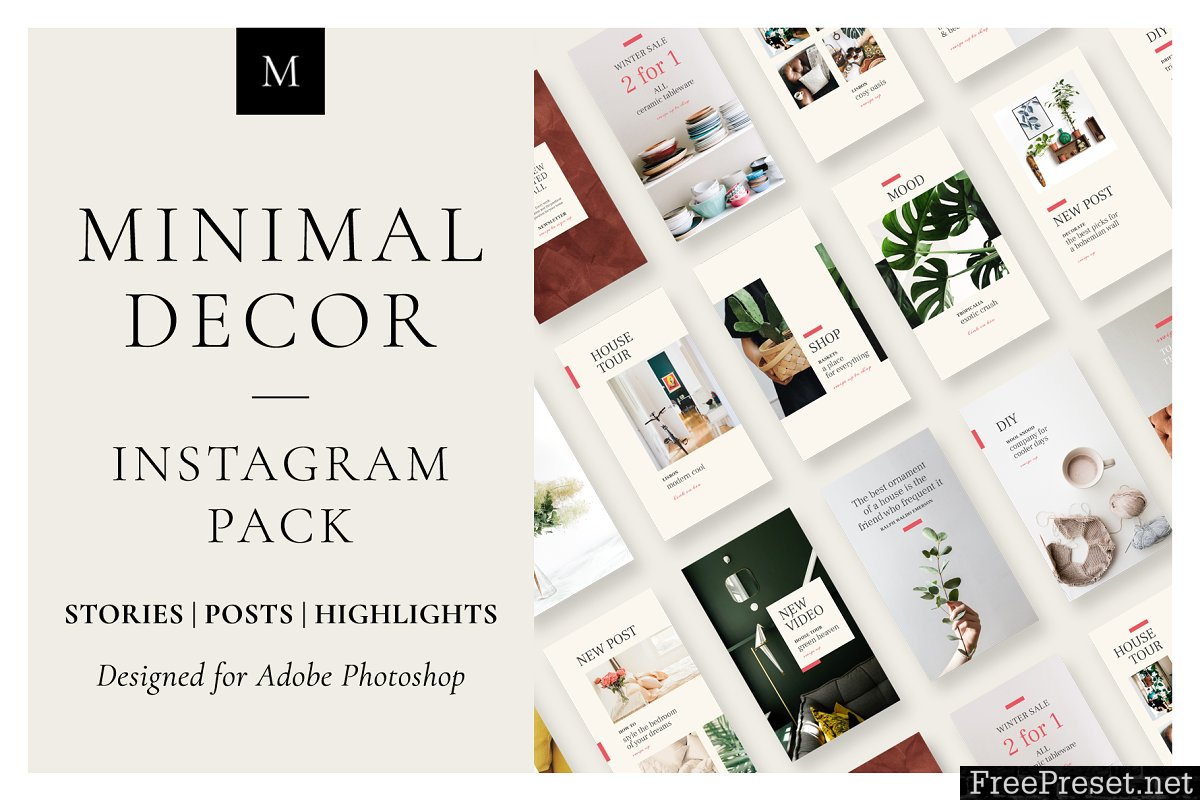 Minimal Decor Instagram Pack 3717493