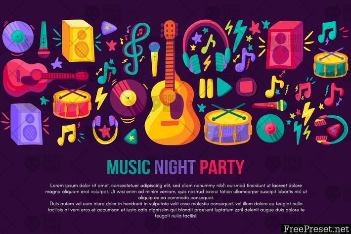 Musical Party Banner