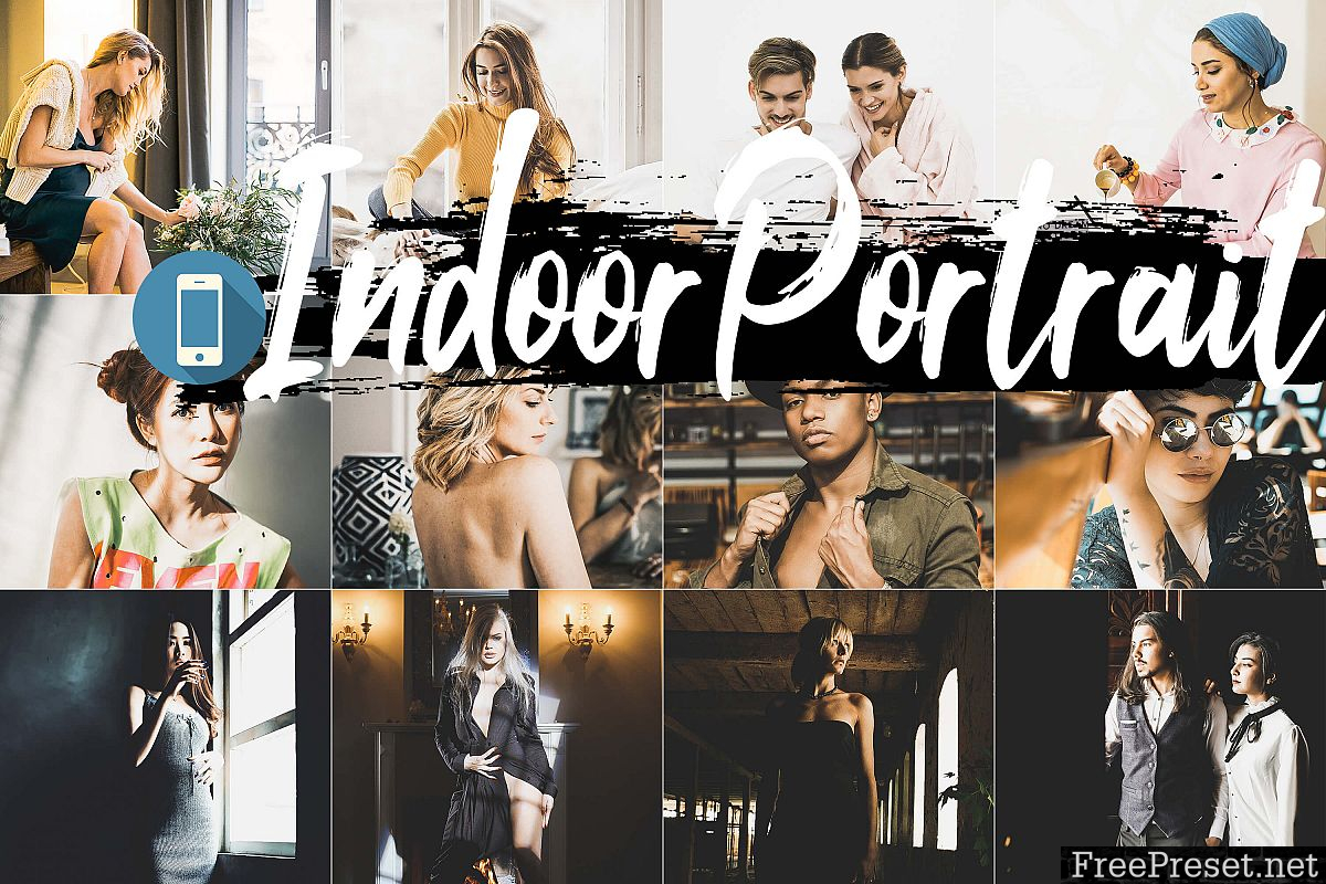 NEO INDOOR PORTRAIT THEME MOBILE LIGHTROOM PRESETS