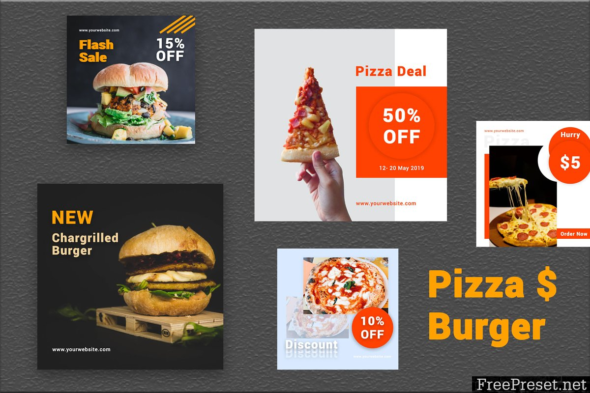 Pizza & Burger- Social Media Bundle 3753327