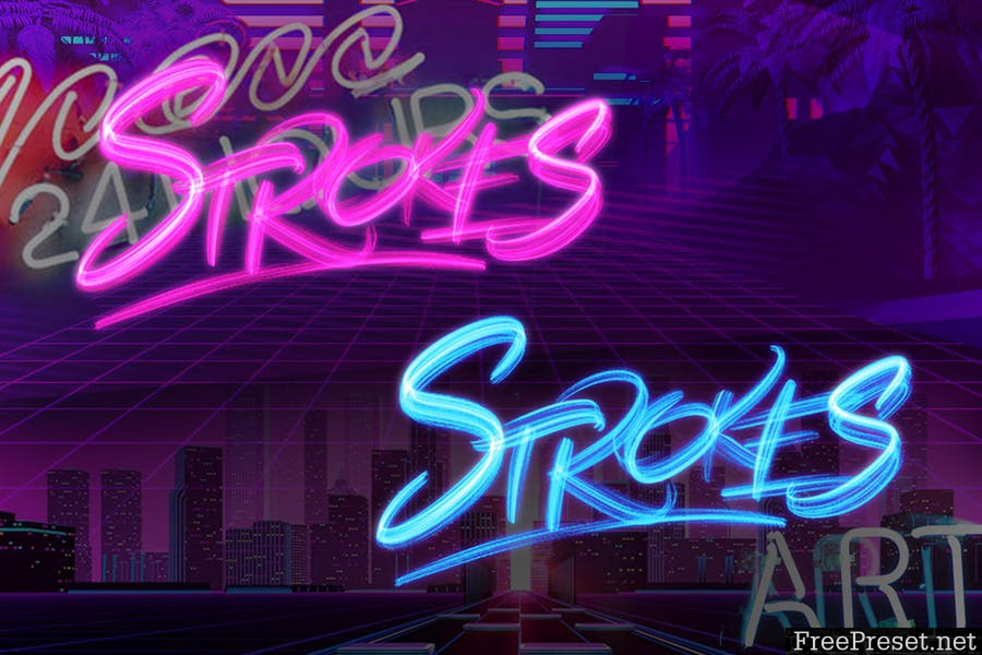 RETRO WAVE BRUSH FOR PROCREATE - PSD