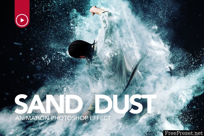 Sand Dust / Powder Explosion Photoshop Action RP8526