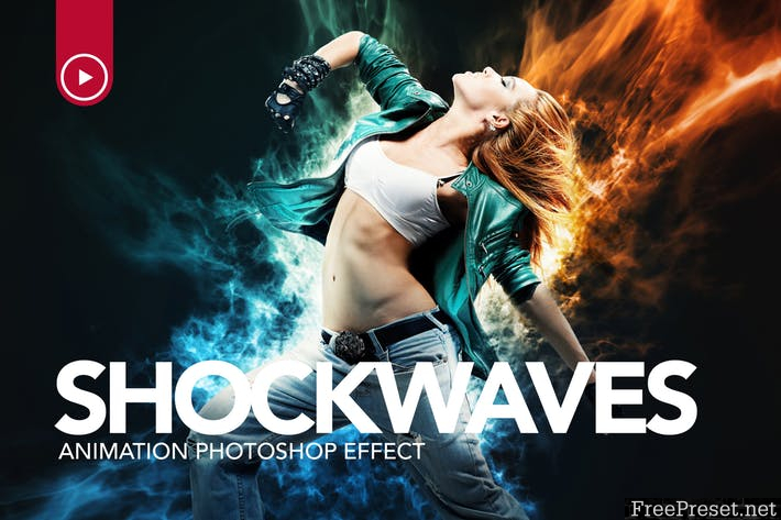 Shockwaves Animation Photoshop Action SLY4GQ