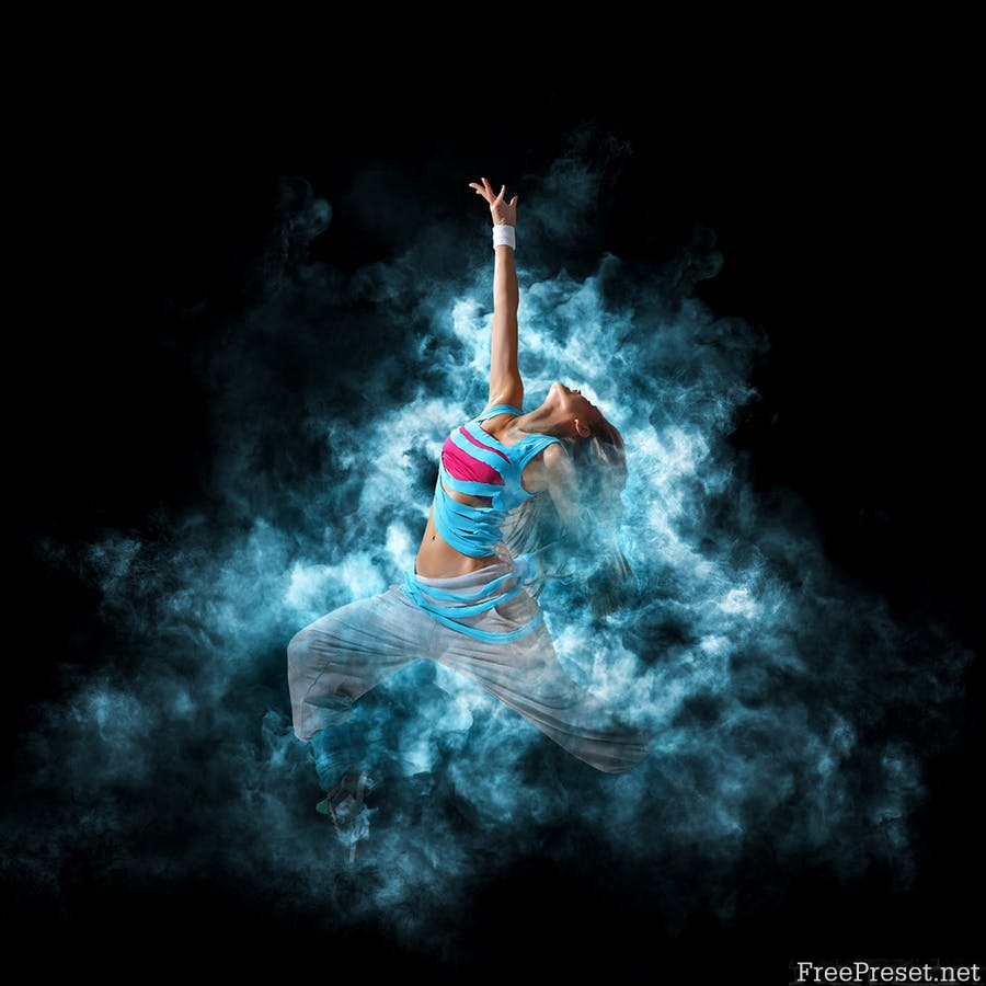 Smoke Animation Photoshop Action PXGXDH