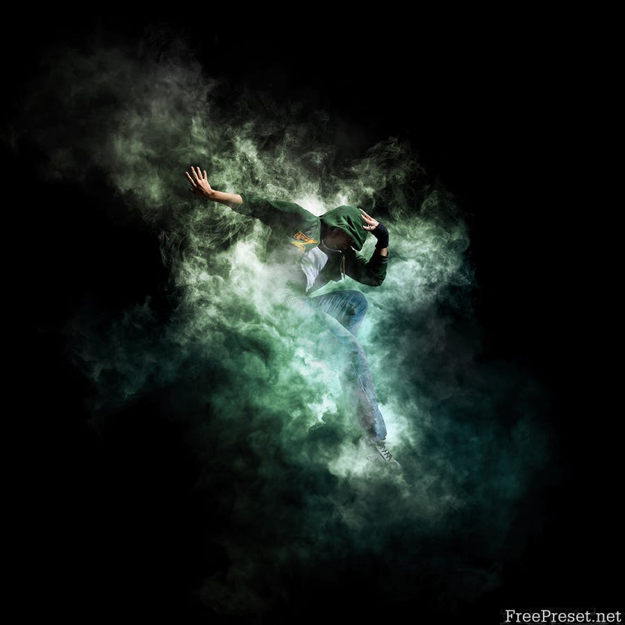 Smoke Animation Photoshop Action PXGXDH