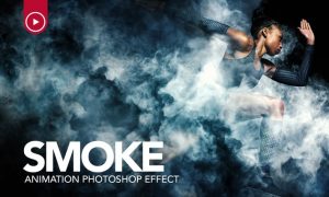 Smoke Animation Photoshop Action PXGXDH