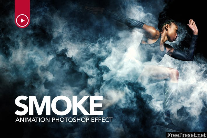 Smoke Animation Photoshop Action PXGXDH