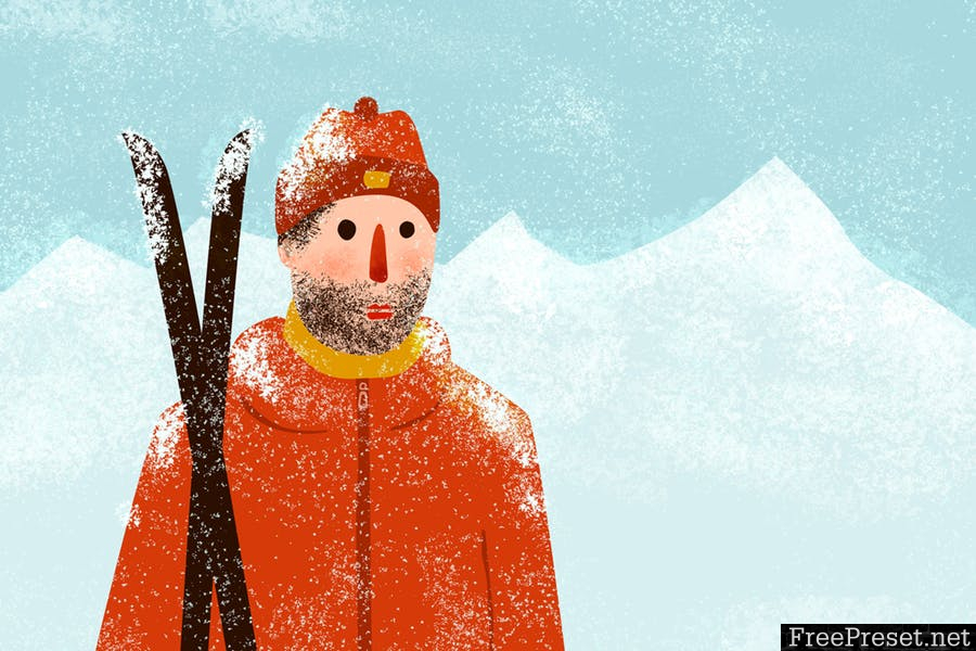 Snow and Winter Brushes for Adobe Illustrator