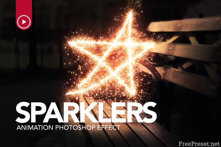 Sparklers Animation Photoshop Action GS4E9N