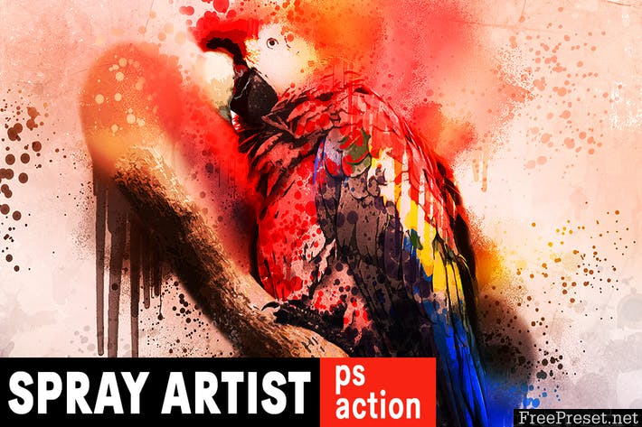 Spray Artist Photoshop Action EN87T4