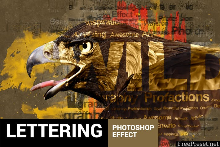 Textum - Lettering Photoshop Action K68Q3N