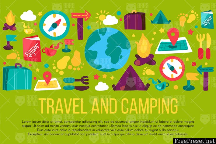 Travel And Camping Banner