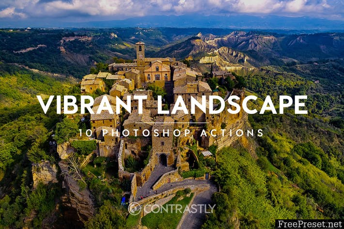 Vibrant Landscape Photoshop Actions N27TD7