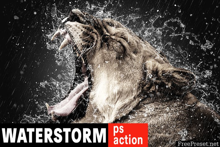 WaterStorm Photoshop Action 2AHW34
