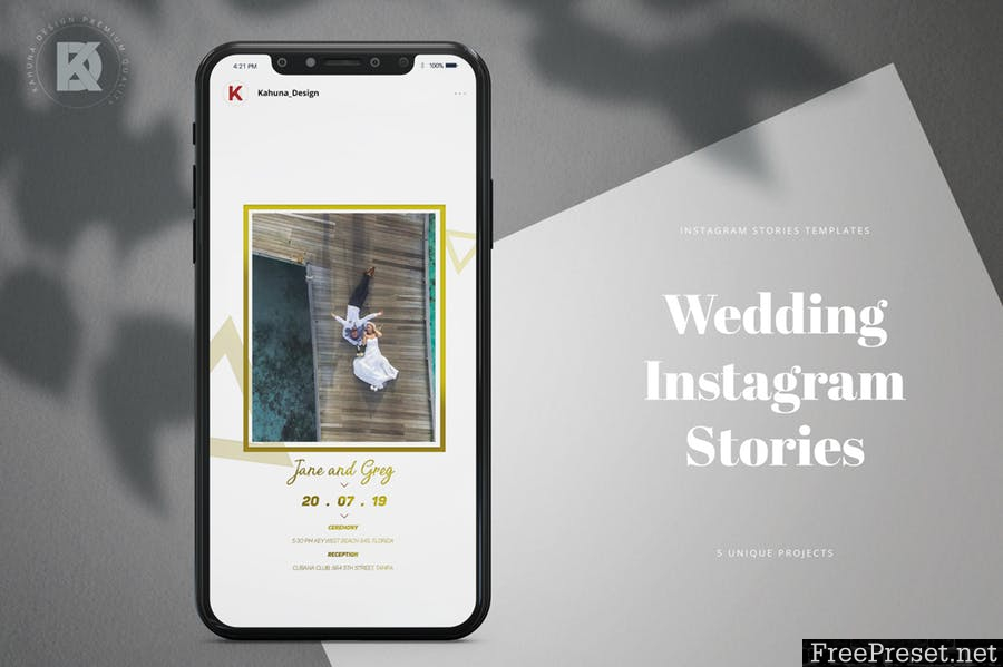 Wedding Instagram Stories JRT7BXS