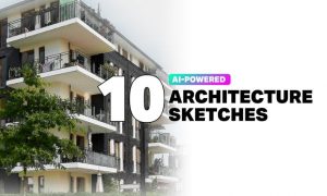 10 AI Architecture Sketch Photoshop Actions F5JGHRV