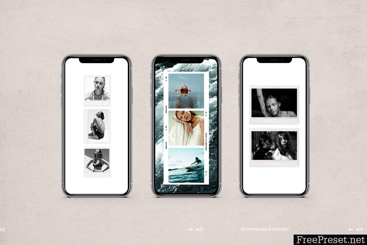 100 Film Frames & Instant Templates 3848678