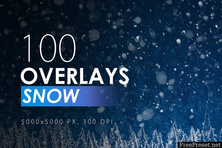 100 Snow Overlays SU9LN4