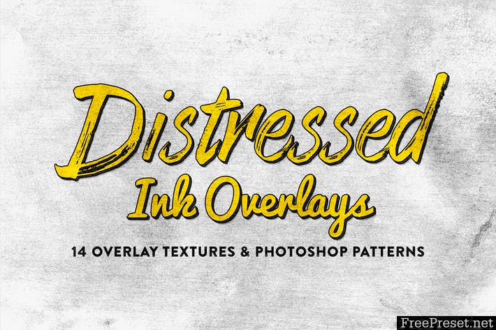 14 Distressed Ink Overlays ZGWYWB